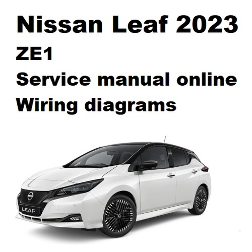 Product picture Nissan Leaf ZE1 2023 ONLINE Service manual, wiring diagrams